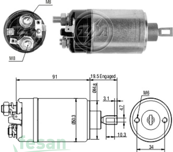 ZM 3722 BOSCH 12V MARŞ OTOMATİĞİ OPEL AUDİ 2DELİK EM VOLVO PORSCHE KÜÇÜK DİNAMO