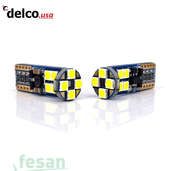 DLC-90150 LED AMPÜL T10 3030 5WATT B DİPSİZ 18LED BEYAZ  WHITE