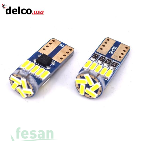 DLC-90250 LED AMPÜL T10 4014 5WATT B DİPSİZ 15LED BEYAZ  WHITE