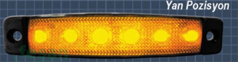 SANEL SBB 12R6 12V BASAMAK LAMBASI 6LED KIRMIZI