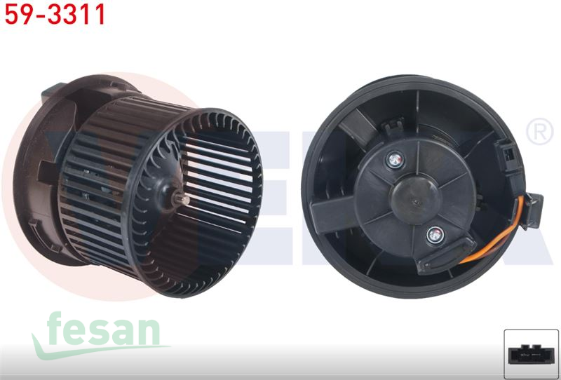 59-3311 12V KALORİFER MOTORU CİTROEN C3 III 2016> PEUGEOT 2008 2013> 208 2012>