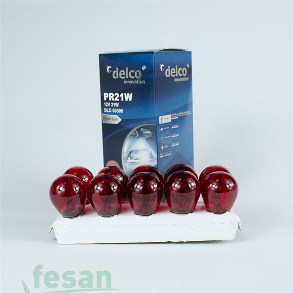 DLC-50300 12V AMPÜL S25 93 21WATT RED KIRMIZI EXSANTRİK ÇAPRAZ TIRNAK BOYALI BAU15S