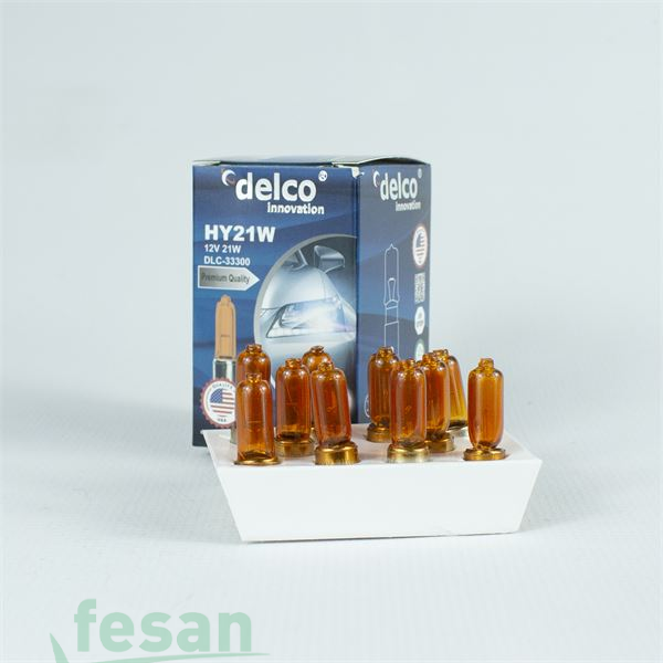 DLC-33300 12V AMPÜL H21 21WATT AMBER TURUNCU BOYALI
