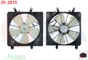 25-2010 12V FAN MOTORU HONDA CİVİC VII 1.6İ AC+ 2000-2006 DAVLUMBAZLI TEKLİ FANLI