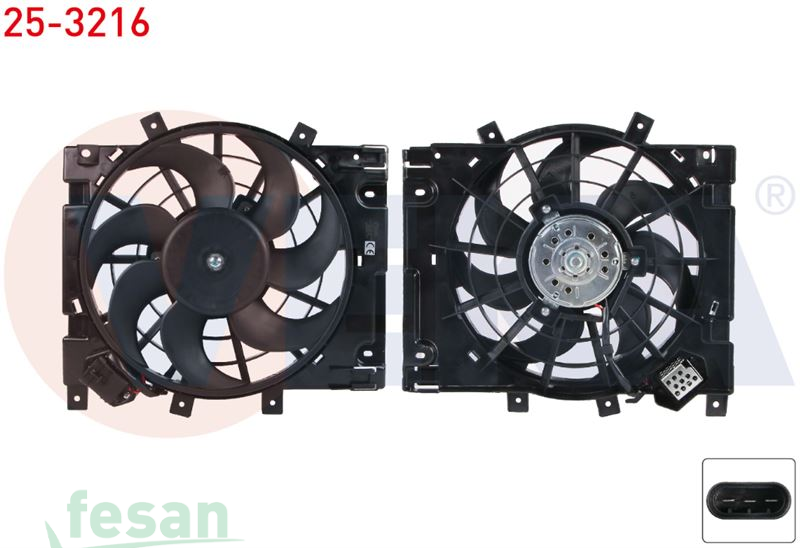 25-3216 12V FAN MOTORU OPEL ASTRA H 1.3CDTİ 2006-2010 DAVLUMBAZLI İTMELİ