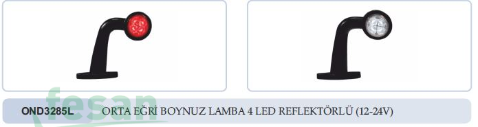 OND3285L BOYNUZ LAMBA 24V 4 LEDLİ REFLEKTÖRLÜ
