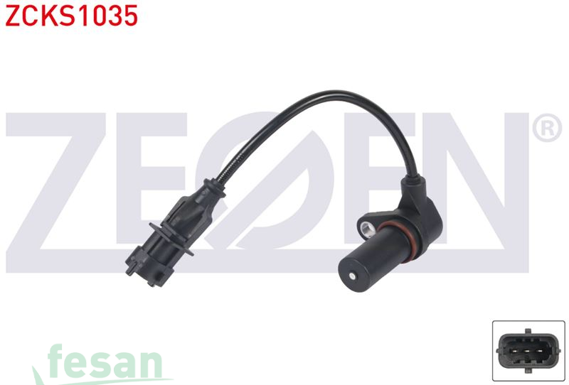 ZCKS1035 KRANK DEVİR SENSÖRÜ FİAT DUCATO 2002> İVECO DAİLY III 2002-2006 DAİLY IV 2006-2011 DAİLY V 2011-2016 DAİLY VI 2016> 2.3D KABLOLU 150MM