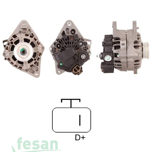 GENON GNA 6037 MANDO 12V ŞARJ DİNAMOSU HYUNDAI ACCENT 1.3-1.4-1.5-1.6 ELENTRA 1.6-1.8 KİA RİO 1.4-1.6 90AHM