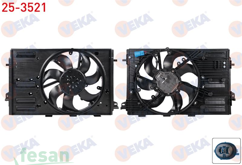 25-3521 12V FAN MOTORU RENAULT MEGANE IV 1.5DCİ EURO 6 2016> DAVLUMBAZLI