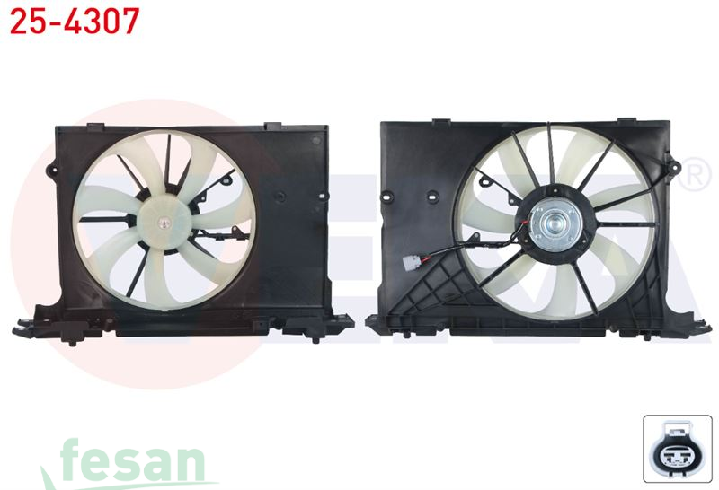 25-4307 12V FAN MOTORU TOYOTA COROLLA 1.4D D-4D 2012> DAVLUMBAZLI