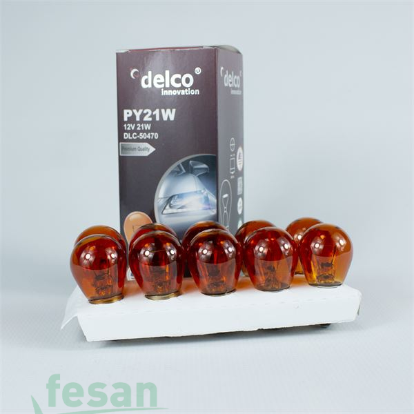 DLC-50470 12V AMPÜL S25 93 21WATT AMBER TURUNCU BA15S BOYALI