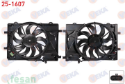 25-1607 12V FAN MOTORU CHEVROLET AVEO 1.4 16V 2011-2014 DAVLUMBAZLI REZİSTANSLI