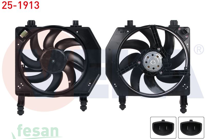 25-1913 12V FAN MOTORU FORD FİESTA IV 1.25İ 16V 1.3İ-1.4İ 16V-1.6İ 16V-1.8D 1995-2002 COURİER 1.8D 1999-2002 DAVLUMBAZLI