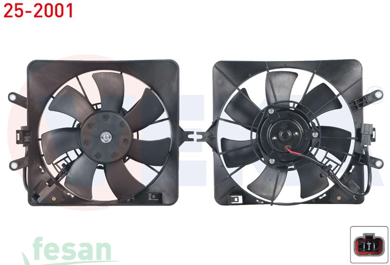 25-2001 12V FAN MOTORU HONDA JAZZ II 1.4İ 2002-2008 DAVLUMBAZLI