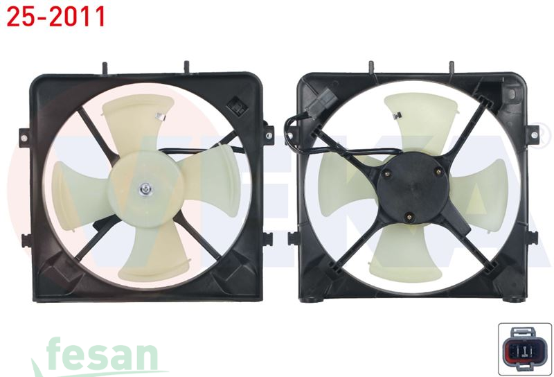25-2011 12V FAN MOTORU HONDA CİVİC V 1.5İ 1992-1995 DAVLUMBAZLI