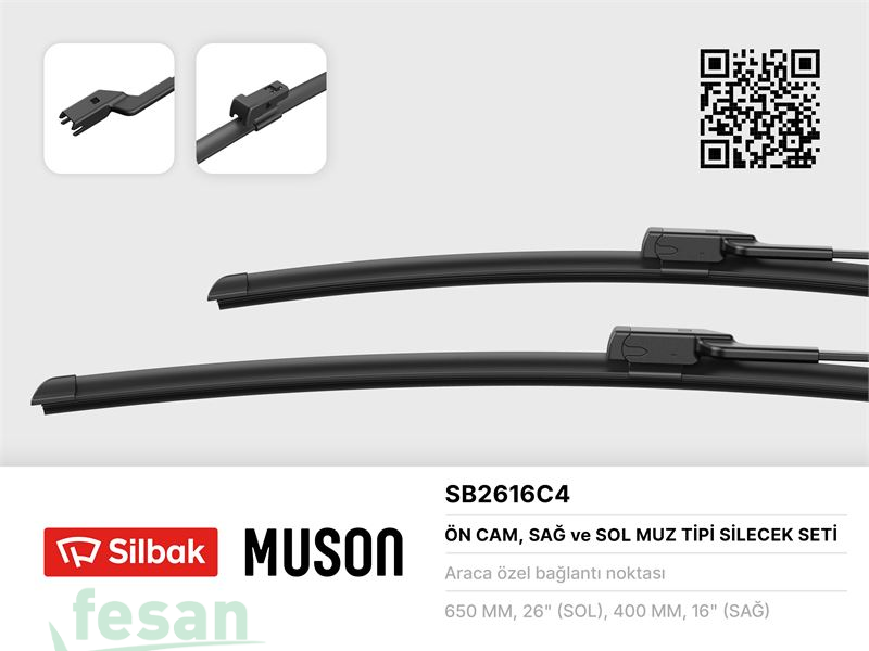 SB2616C4 SİLGİ SÜPÜRGESİ TOYOTA CHR-LEXUS 26''+16'' 650MM+400MM
