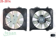 25-2014 12V FAN MOTORU HONDA JAZZ III 1.4İ 2008-2012 DAVLUMBAZLI
