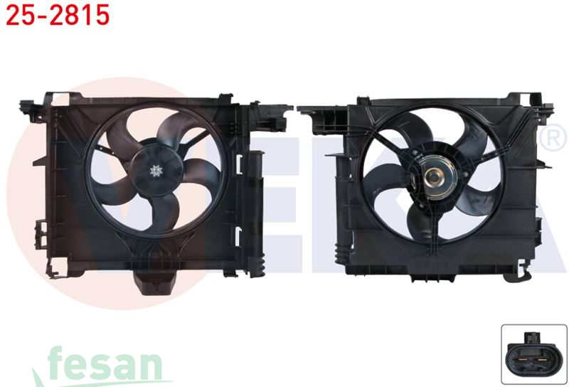 25-2815 12V FAN MOTORU SMART FORTWO 1.0 2007> DAVLUMBAZLI