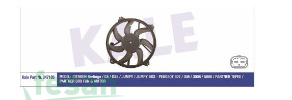 83161 12V FAN MOTORU CITROEN C4 307 HDİ PİCASSO 7KANAT