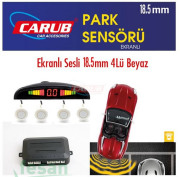 0015922 PARK SENSÖRÜ EKRANLI SESLİ 18.5MM BEYAZ