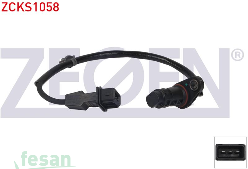 ZCKS1058 KRANK DEVİR SENSÖRÜ HYUNDAİ İX35 2.0 2010-2013 KİA SPORTAGE III 2.0 2010> KABLOLU 330MM