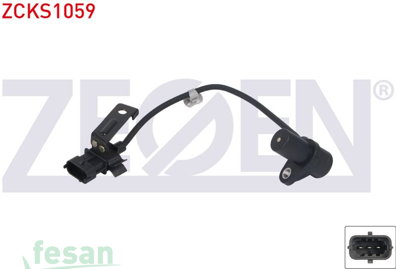 ZCKS1059 KRANK DEVİR SENSÖRÜ HYUNDAİ H1 2.5CRDİ 2008> KABLOLU