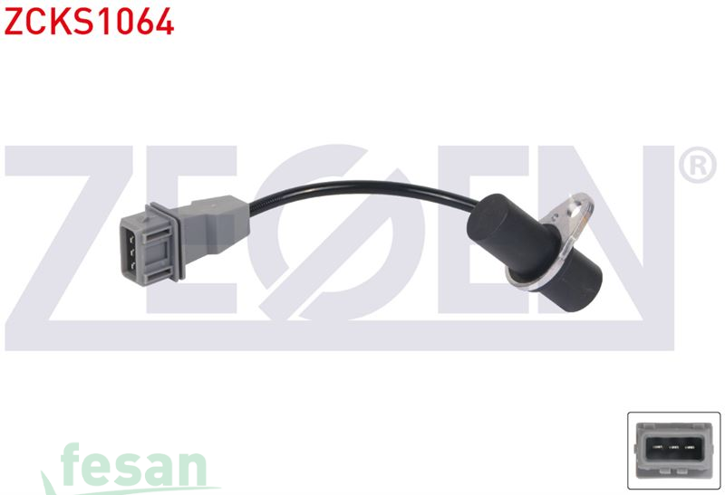 ZCKS1064 KRANK DEVİR SENSÖRÜ KİA RİO SEDAN 1.3 2000-2005 KABLOLU 195MM