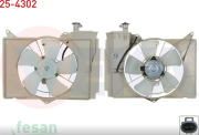 25-4302 12V FAN MOTORU TOYOTA COROLLA AVENSİS CAM SU BİDONLU YARİS 1999-2005 BEYAZ KASALI