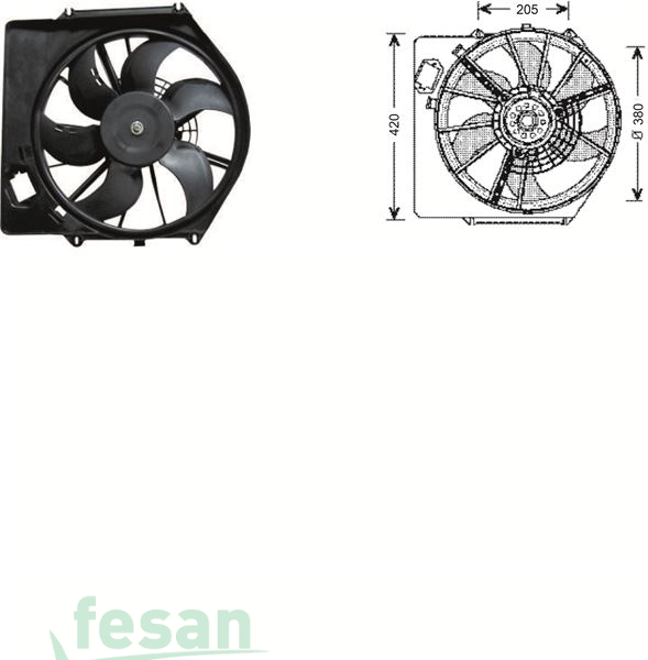 RFM 1534 12V FAN MOTORU RENAULT CLİO MEGANE