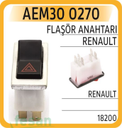 AEM30 0270 ANAHTAR 4LÜ FLAŞÖR RENAULT 7F