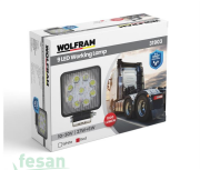 WOLFRAM 31903 12V-24V ÇALIŞMA LAMBASI 9LED KARE 27W BEYAZ KIRMIZI E BELGELİ