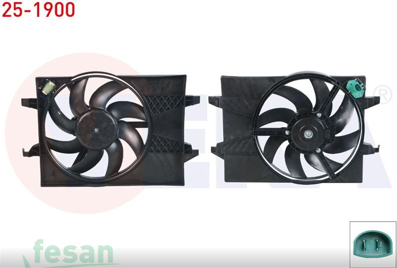 25-1900 12V FAN MOTORU FORD FİESTA FUSİON MAZDA II III 2001-2006