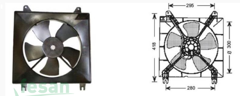 25-1605 12V FAN MOTORU TOYOTA COROLLA CHEVROLET LACETTİ