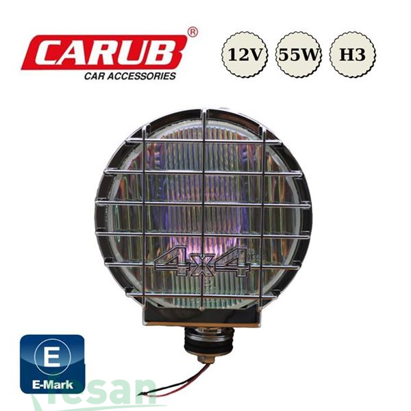 3018003 SİS LAMBASI 4×4 20×10CM KROM JUMBO YUVARLAK RAİNBOW EMARK BELGELİ