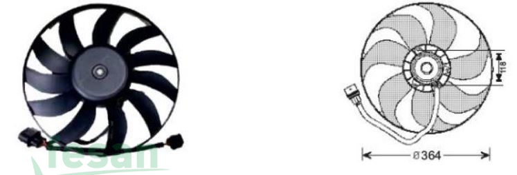 RFM 1914 12V FAN MOTORU SEAT LEON VW GOLF IV 1.6