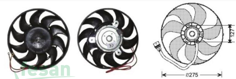 RFM 1980 12V FAN MOTORU VW T4 2001