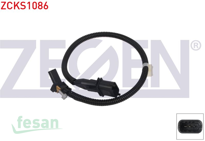 ZCKS1086 KRANK DEVİR SENSÖRÜ OPEL ASTRA J 1.6 2009-2015 İNSİGNİA A 1.6 2008-2017 MOKKA 1.6 2012> KABLOLU 420MM