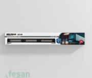 WOLFRAM 31545 12V-24V TEPE LAMBASI YUVARLAK İKAZLI 14FONKSİYONLU SARI 45CM E BELGELİ