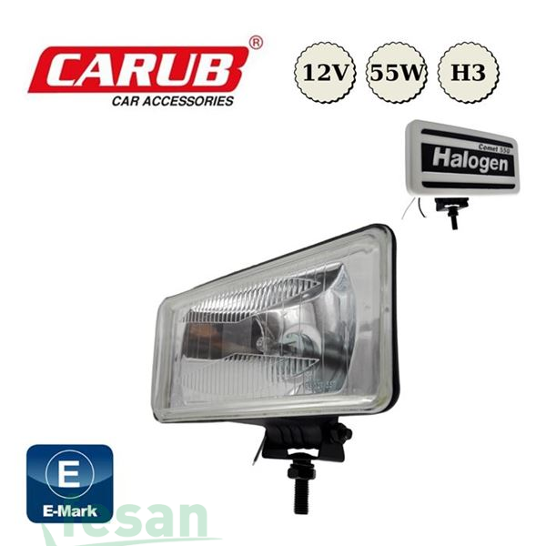 3009553 SİS LAMBASI COMET 550 20×9.5X8.5CM KAPAKLI BEYAZ EMARK BELGELİ