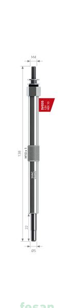 SVAC SV035  035  12V ISITMA BUJİSİ PERKİNS 2666A016 SV035 BERU 035