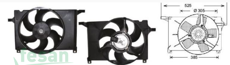 RFM 2140 12V FAN MOTORU OPEL CORSA 1.4İ 1993-2001 SU KLİMA