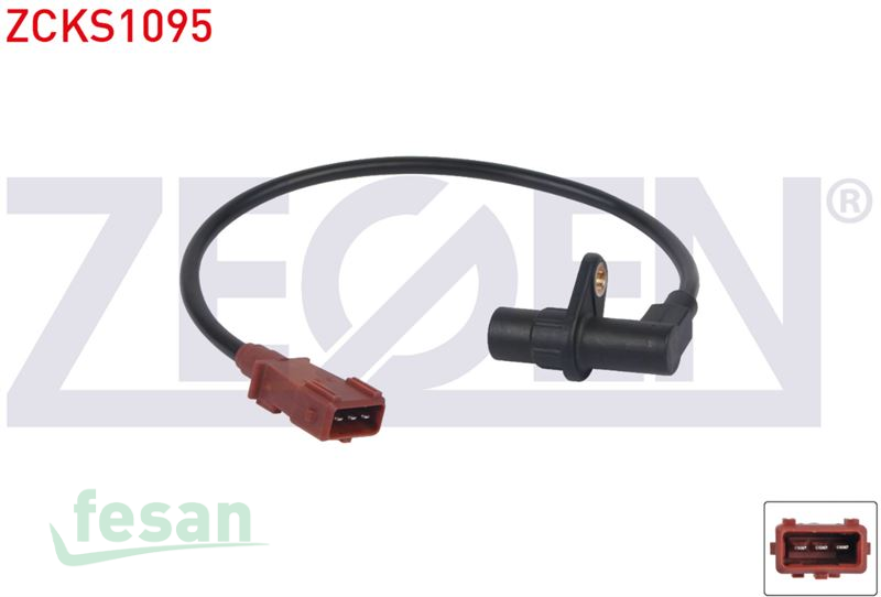 ZCKS1095 KRANK DEVİR SENSÖRÜ PEUGEOT 106 II 1.6GTI 1996-2004 CİTROEN SAXO 1.6VTS 1996-2003 KABLOLU 330MM
