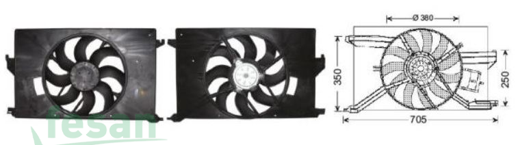 83125 12V FAN MOTORU OPEL VECTRA C