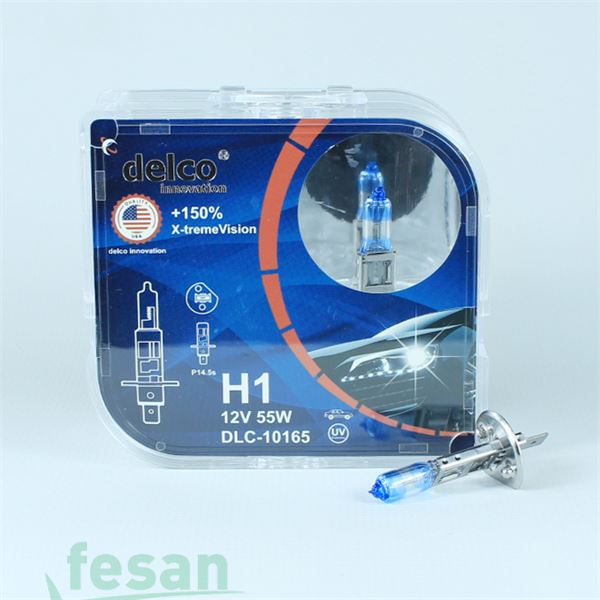 DLC-10165 12V AMPÜL H1 55WATT SUPER VISION +150 FAZLA IŞIK İKİLİ SET