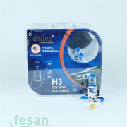 DLC-10155 12V AMPÜL H3 55WATT X-TREME VISION +150 FAZLA IŞIK İKİLİ SET