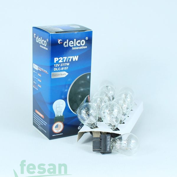 DLC-8157 12V AMPÜL P27/7W PLASTİK SOKETLİ ÇİFT DUY AMERİKAN ARAÇLAR W2.5X16Q