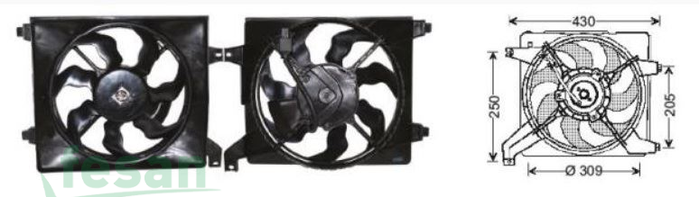 RFM 3029 FAN MOTORU HYUNDAI TERS DÖNÜŞ