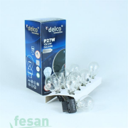DLC-8158 12V AMPÜL P27W 27W PLASTİK SOKET TEK DUY AMERİKAN ARAÇLAR P27W
