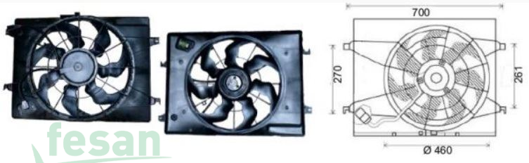 30203070 FAN MOTORU HYUNDAI ELENTRA 2005 TUCSON 2004-2010